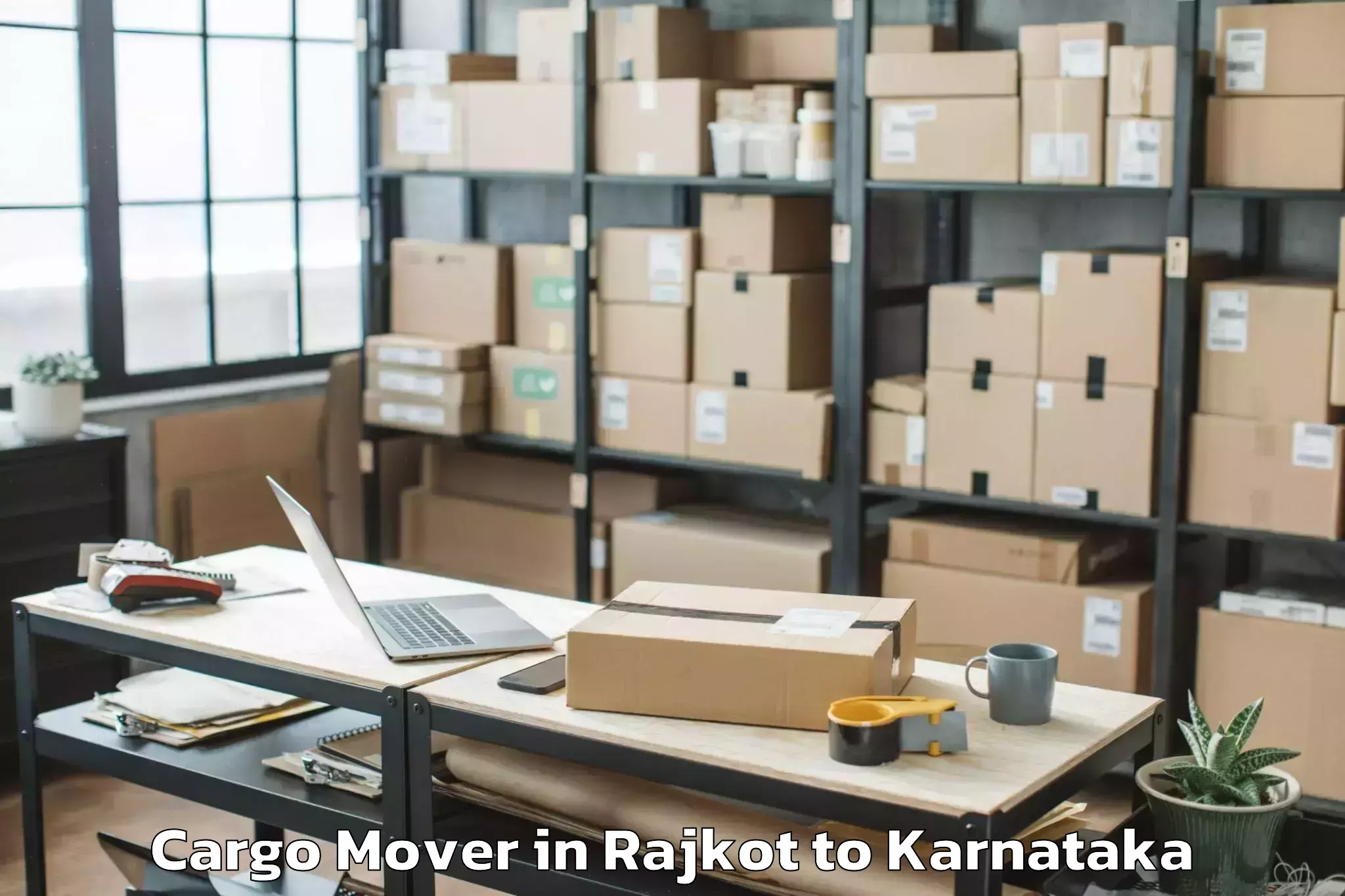 Get Rajkot to Sindhnur Cargo Mover